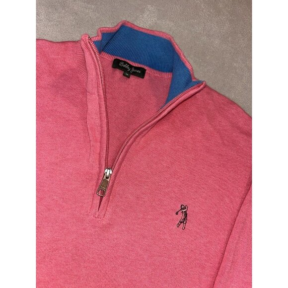 Bobby Jones Men’s Medium‎ 1/4 Zip Sweater mock turtleneck Quarter MED - Picture 1 of 2